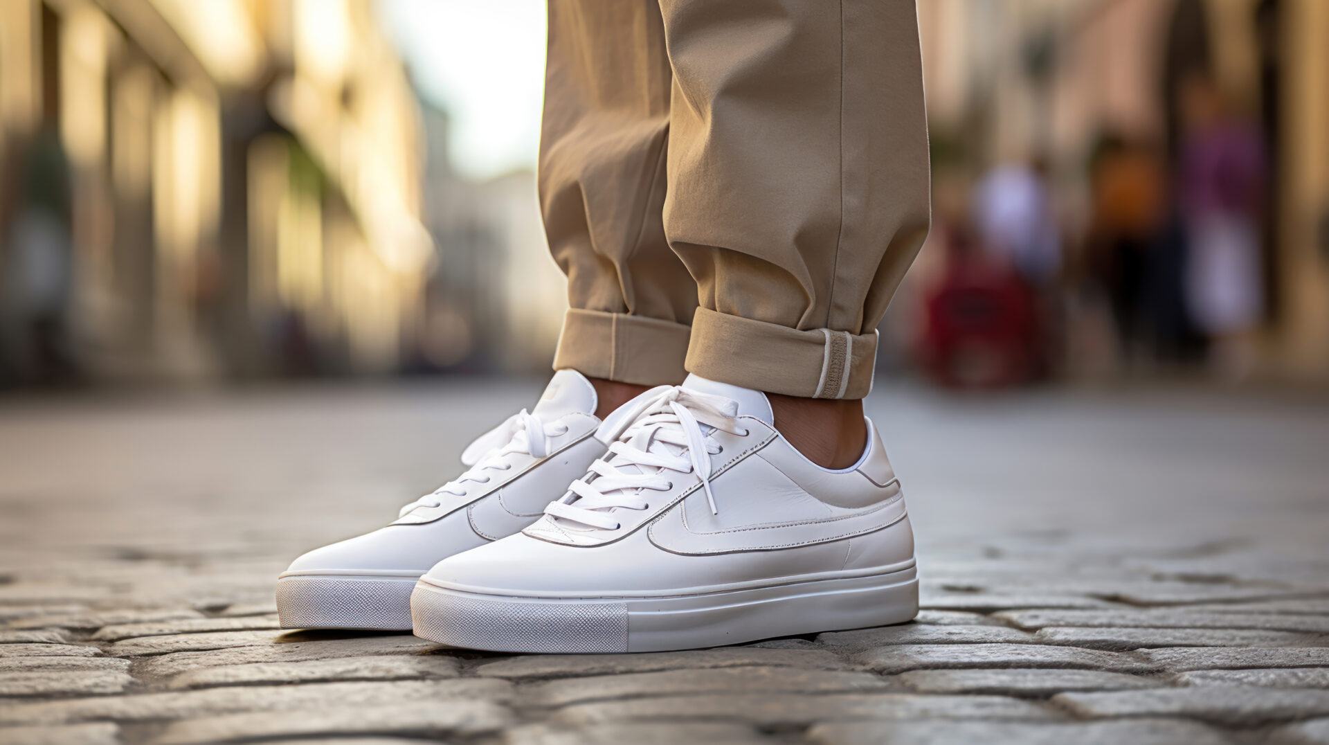 how to wear white sneakers